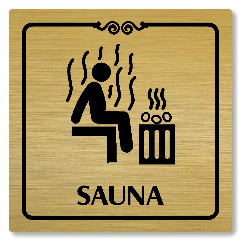 Sauna, 80x80mm, zlatá, Texas
